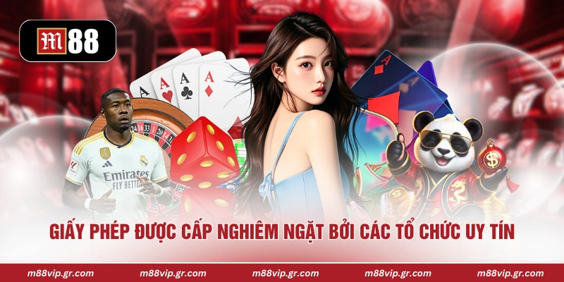 Giấy phép được cấp nghiêm ngặt bởi các tổ chức uy tín